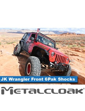 MetalCloak 6Pak BLACK – przednie amortyzatory 5,5″ lift, Wrangler JK