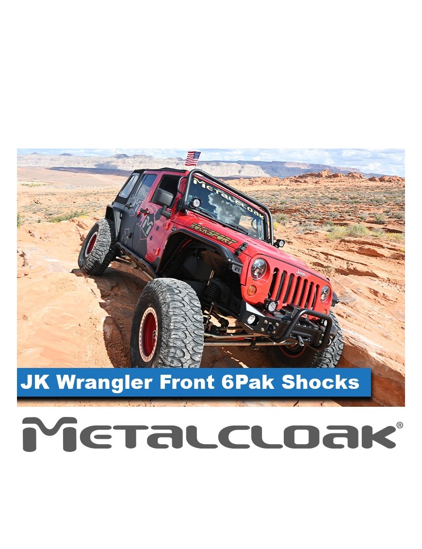 MetalCloak 6Pak BLACK – przednie amortyzatory 5,5″ lift, Wrangler JK