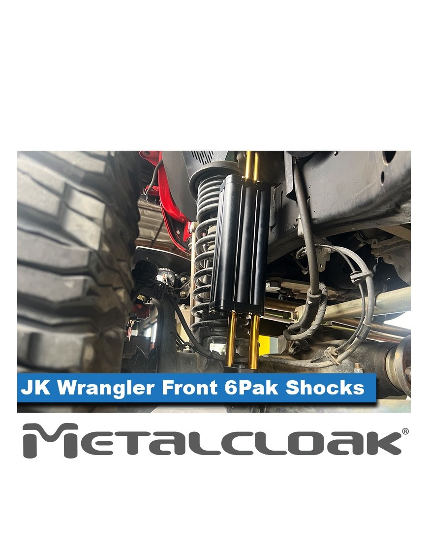 MetalCloak 6Pak BLACK – przednie amortyzatory 5,5″ lift, Wrangler JK