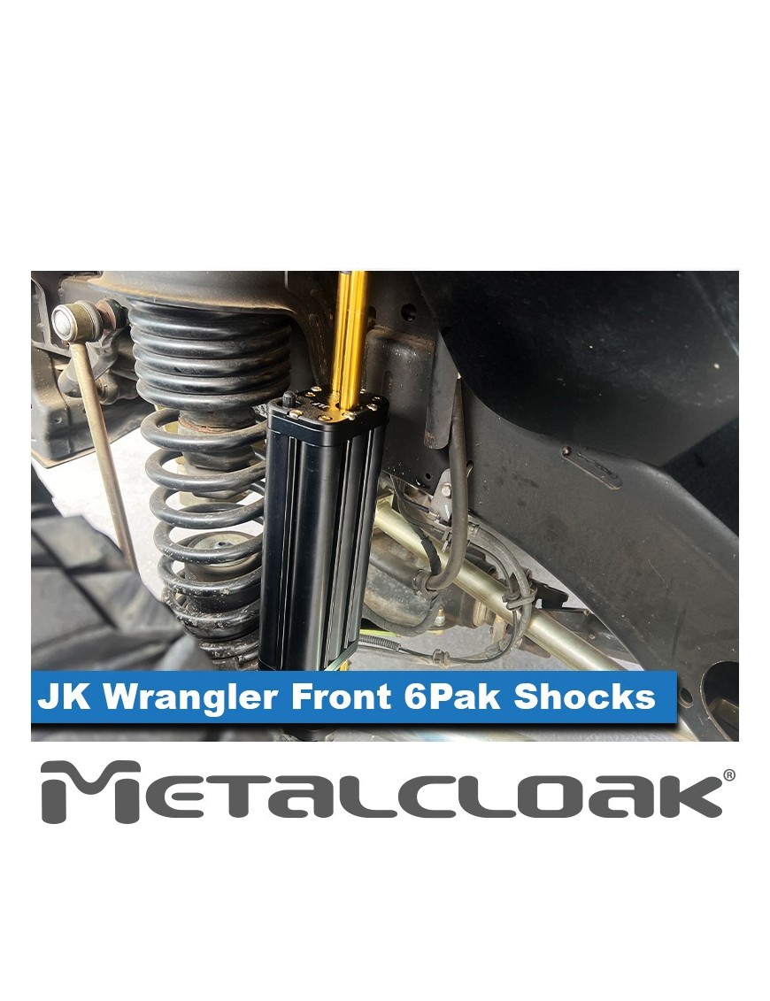 MetalCloak 6Pak BLACK – przednie amortyzatory 5,5″ lift, Wrangler JK