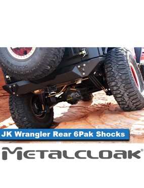 MetalCloak 6Pak BLACK – tylne amortyzatory 5,5″ lift, Wrangler JK