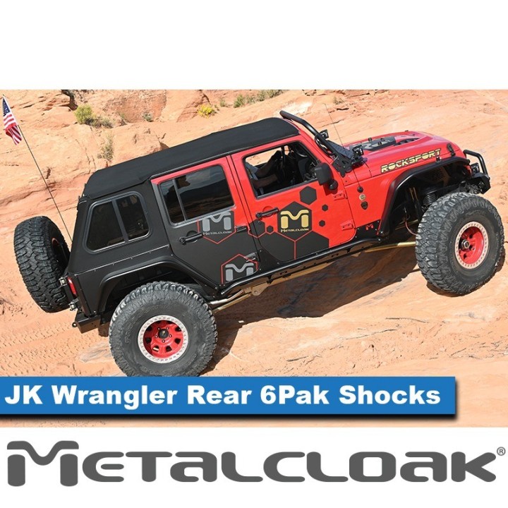 MetalCloak 6Pak BLACK – tylne amortyzatory 3,5/4,5″, Wrangler JK - ujęcie 2
