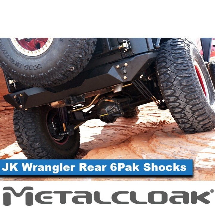 MetalCloak 6Pak BLACK – tylne amortyzatory 3,5/4,5″, Wrangler JK - ujęcie 3
