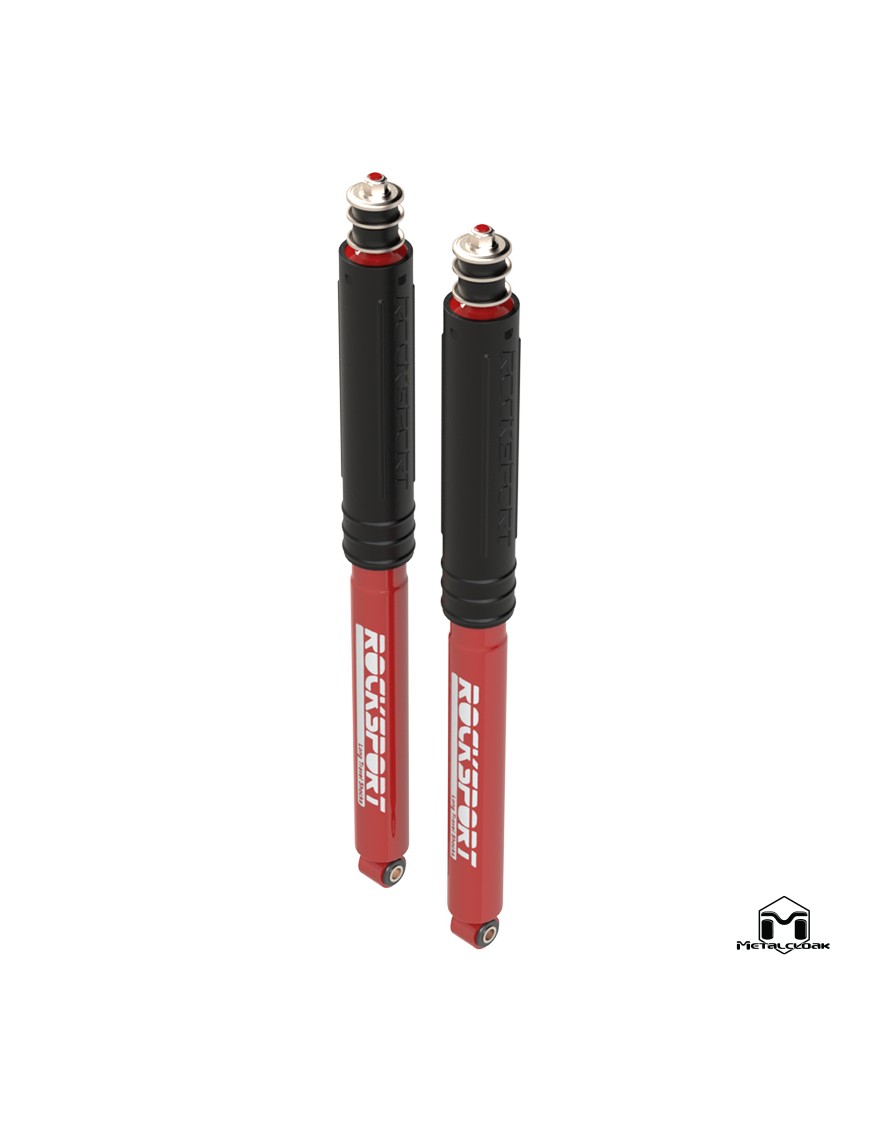 MetalCloak RockSport RED Long(er) – przednie amortyzatory, Wrangler JK