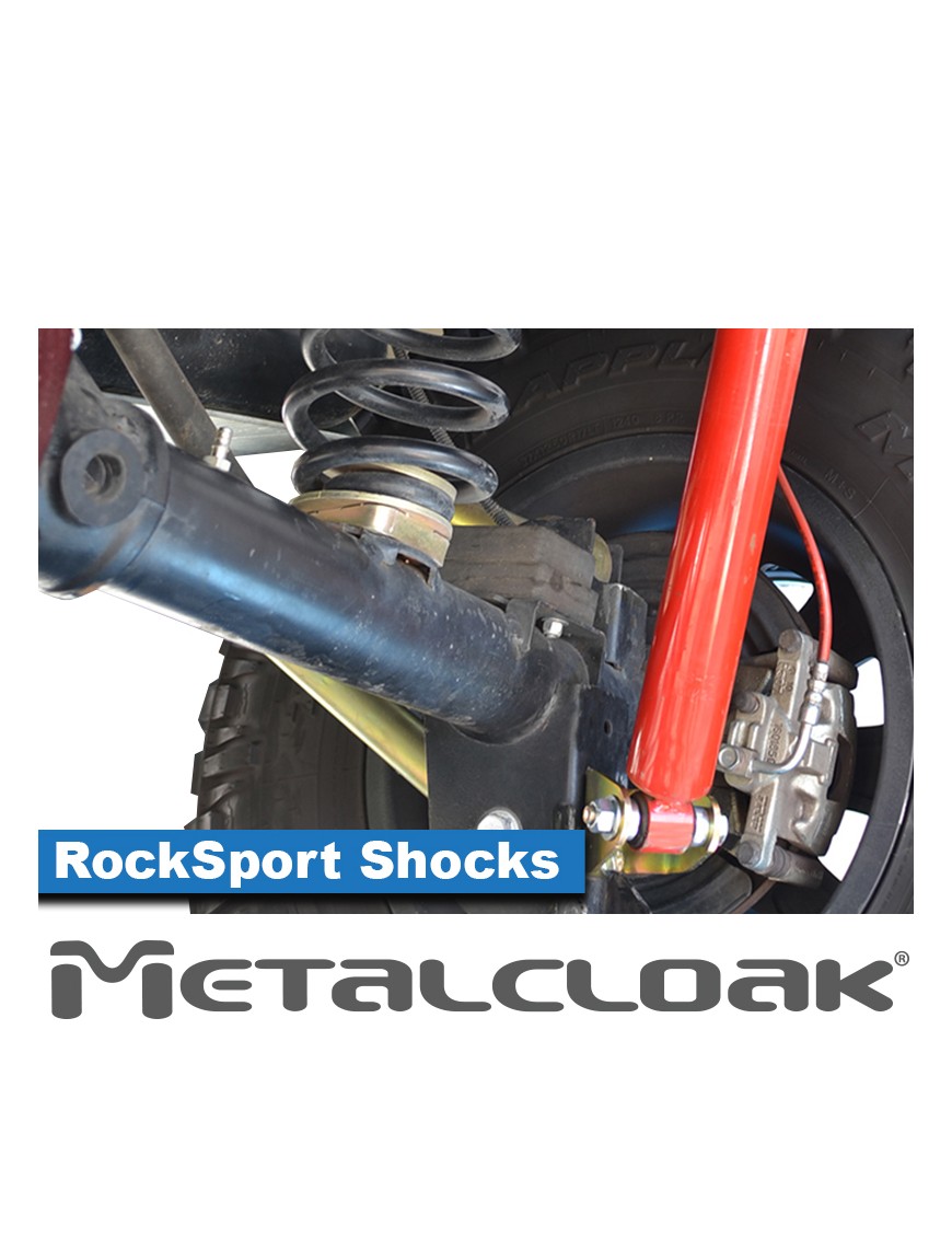 MetalCloak RockSport RED Long(er) – tylne amortyzatory z relokacją, JK