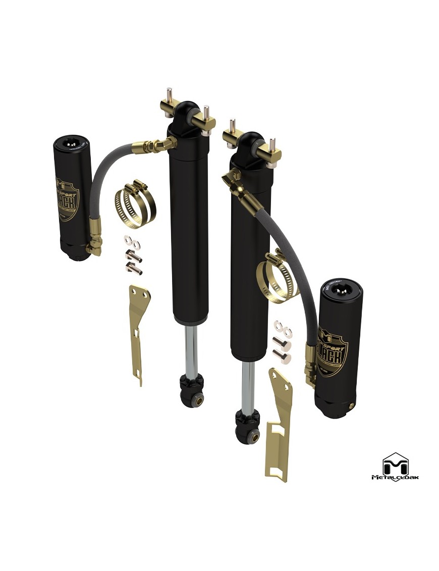 MetalCloak RockSport BLACK Long(er) – tylne amortyzatory, Wrangler JK