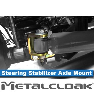 MetalCloak wspornik relokacji amortyzatora skrętu, strona mostu, Jeep Wrangler JK - ujęcie 2