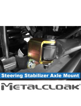 MetalCloak wspornik relokacji amortyzatora skrętu, strona mostu, Jeep Wrangler JK