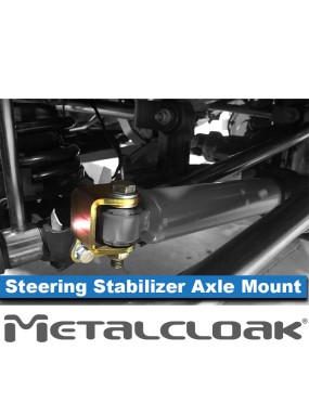 MetalCloak wspornik relokacji amortyzatora skrętu, strona mostu, Jeep Wrangler JK
