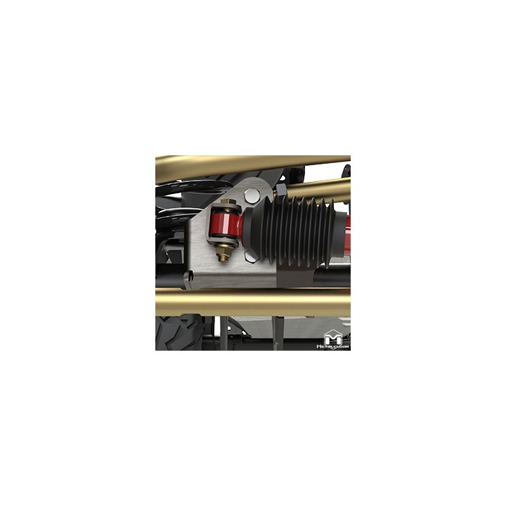 MetalCloak wspornik relokacji drążka Panharda i amortyzatora skrętu, spawany, Jeep Wrangler JK - ujęcie 2