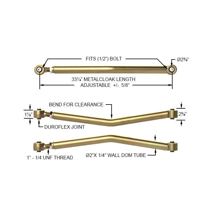 MetalCloak Duroflex – dolne przednie wahacze długie 4-Link, Jeep Wrangler JK - ujęcie 5