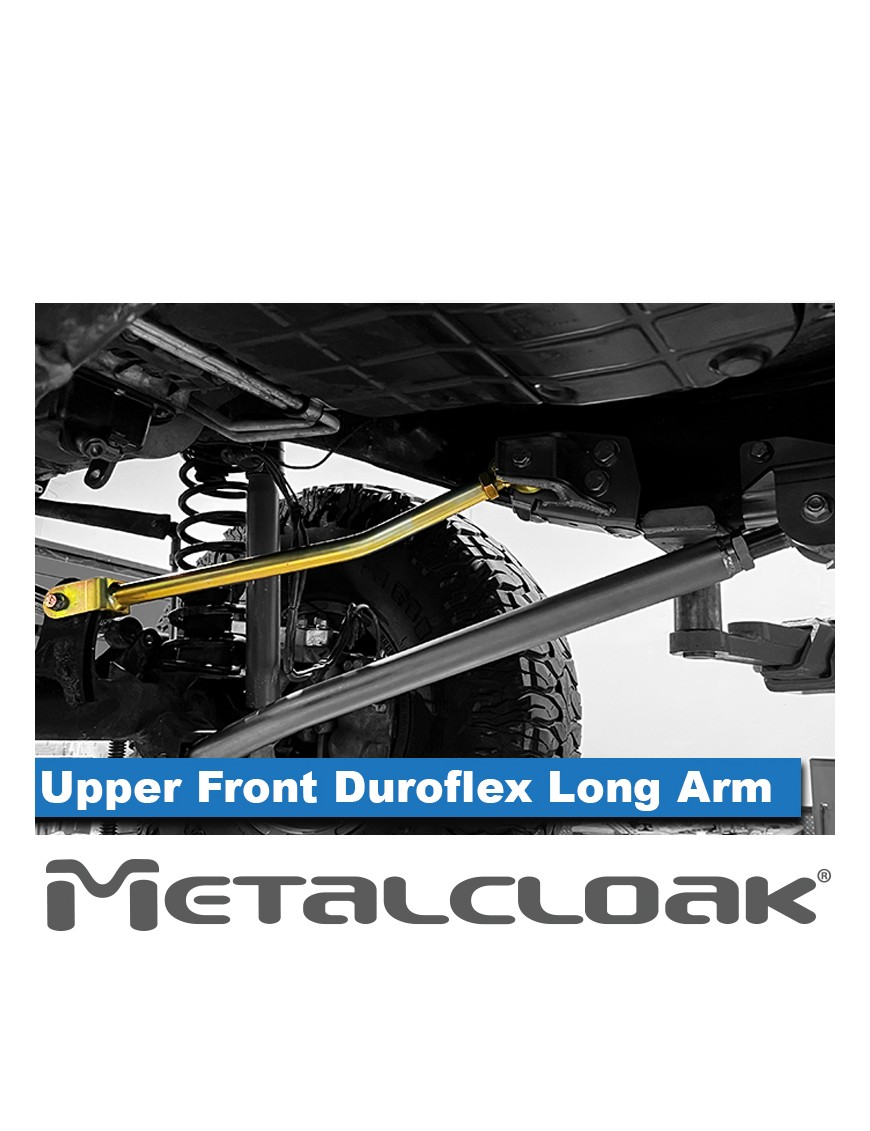 MetalCloak Duroflex – górne przednie wahacze długie 4-Link, Jeep Wrangler JK/JL i Gladiator JT