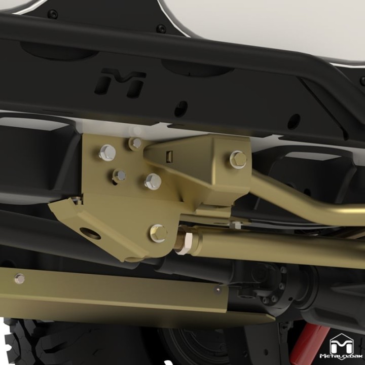 MetalCloak – wsporniki tylnych długich wahaczy, na śruby, Jeep Wrangler JK (para) - ujęcie 2