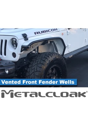 Aluminiowe nadkola wewnetrzne przednie wentylowane Jeep Wrangler JK MetalCloak