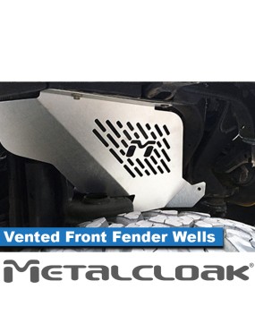 Aluminiowe nadkola wewnetrzne przednie wentylowane Jeep Wrangler JK MetalCloak