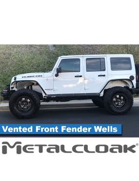 Aluminiowe nadkola wewnetrzne przednie wentylowane Jeep Wrangler JK MetalCloak