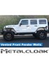 Aluminiowe nadkola wewnetrzne przednie wentylowane Jeep Wrangler JK MetalCloak