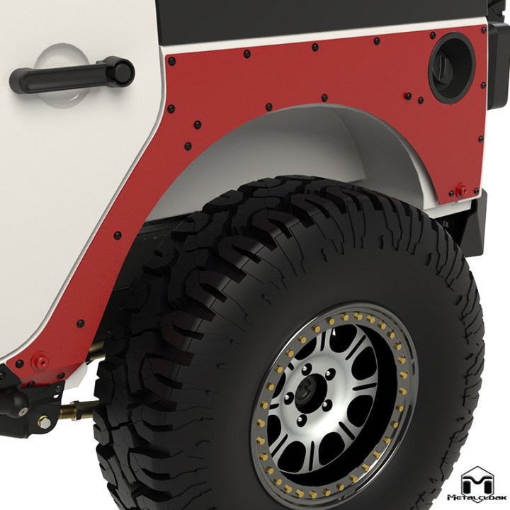 ExoSkin tylny z mocowaniem poszerzen Overline Jeep Wrangler JK 4D MetalCloak