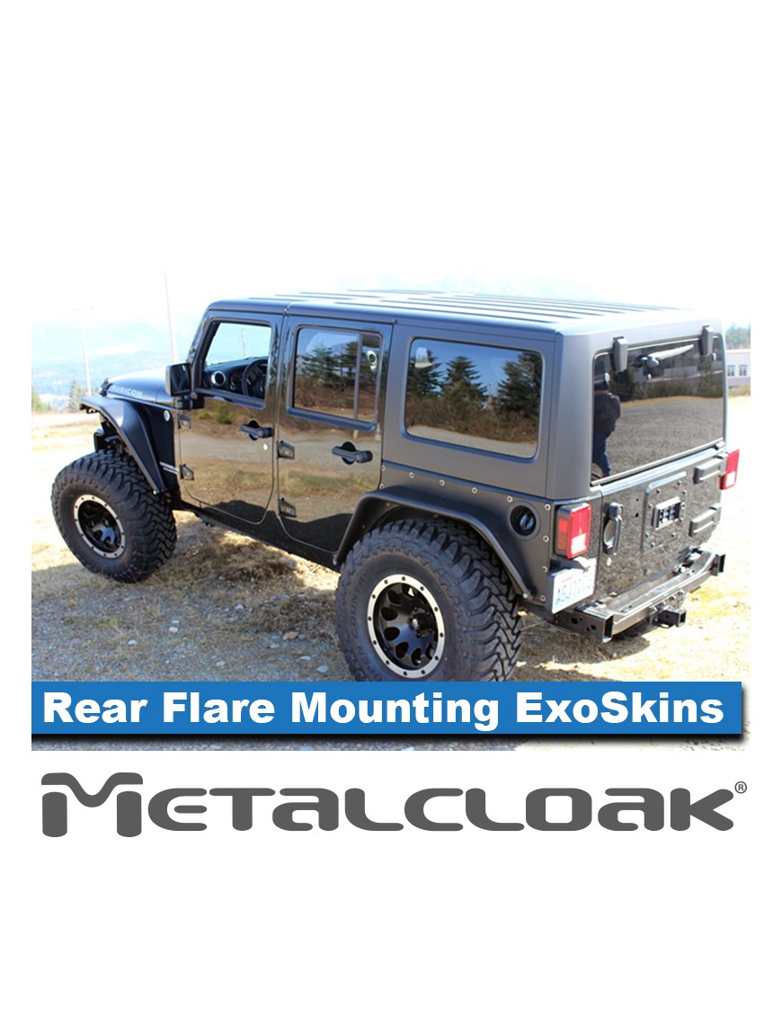 ExoSkin tylny z mocowaniem poszerzen Overline Jeep Wrangler JK 4D MetalCloak