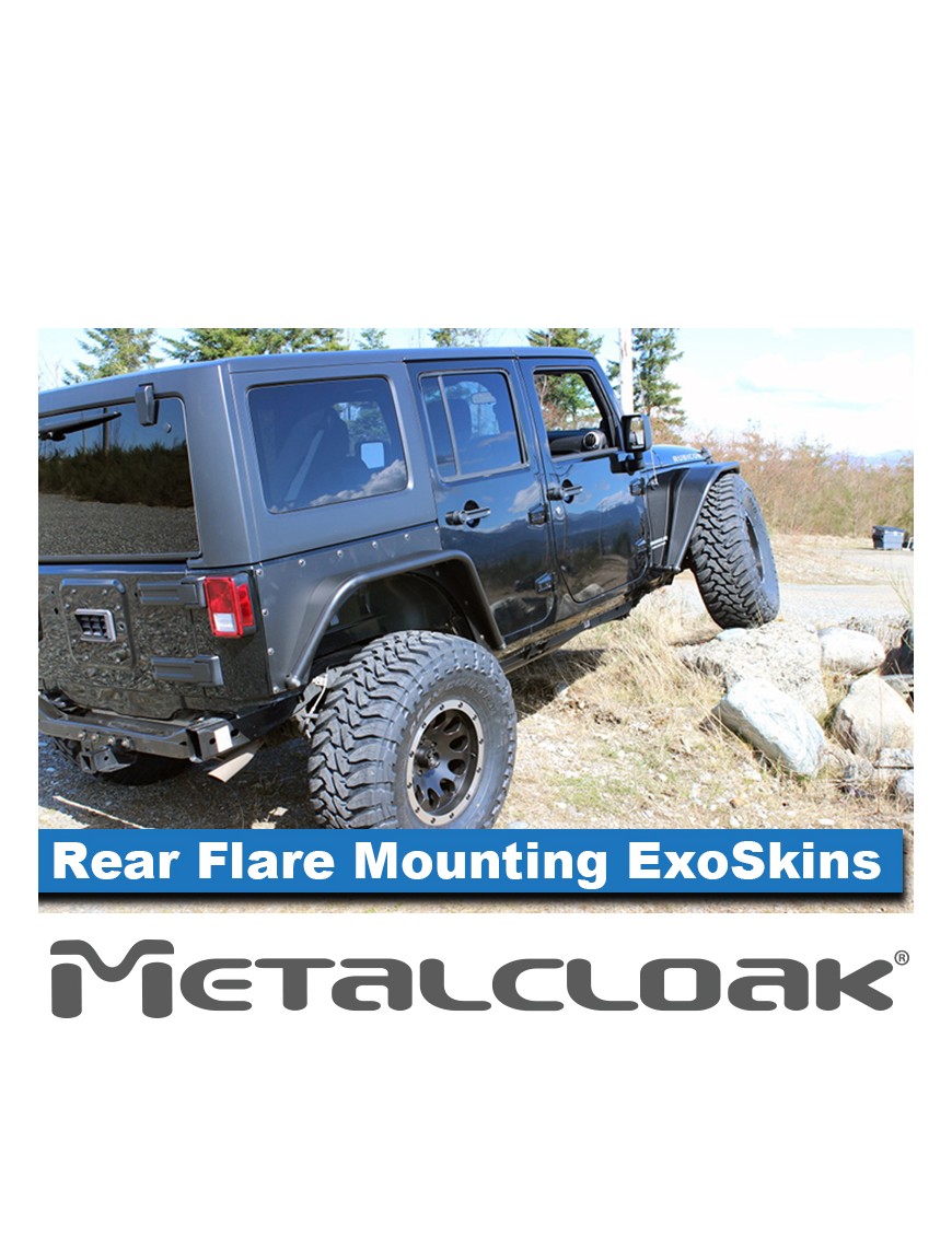 ExoSkin tylny z mocowaniem poszerzen Overline Jeep Wrangler JK 4D MetalCloak
