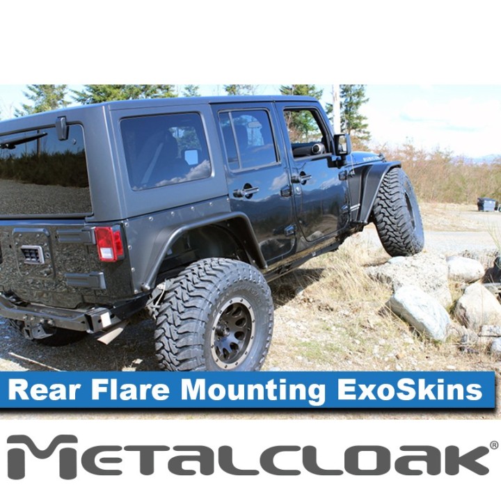 ExoSkin tylny z mocowaniem poszerzen Overline Jeep Wrangler JK 4D MetalCloak - ujęcie 3