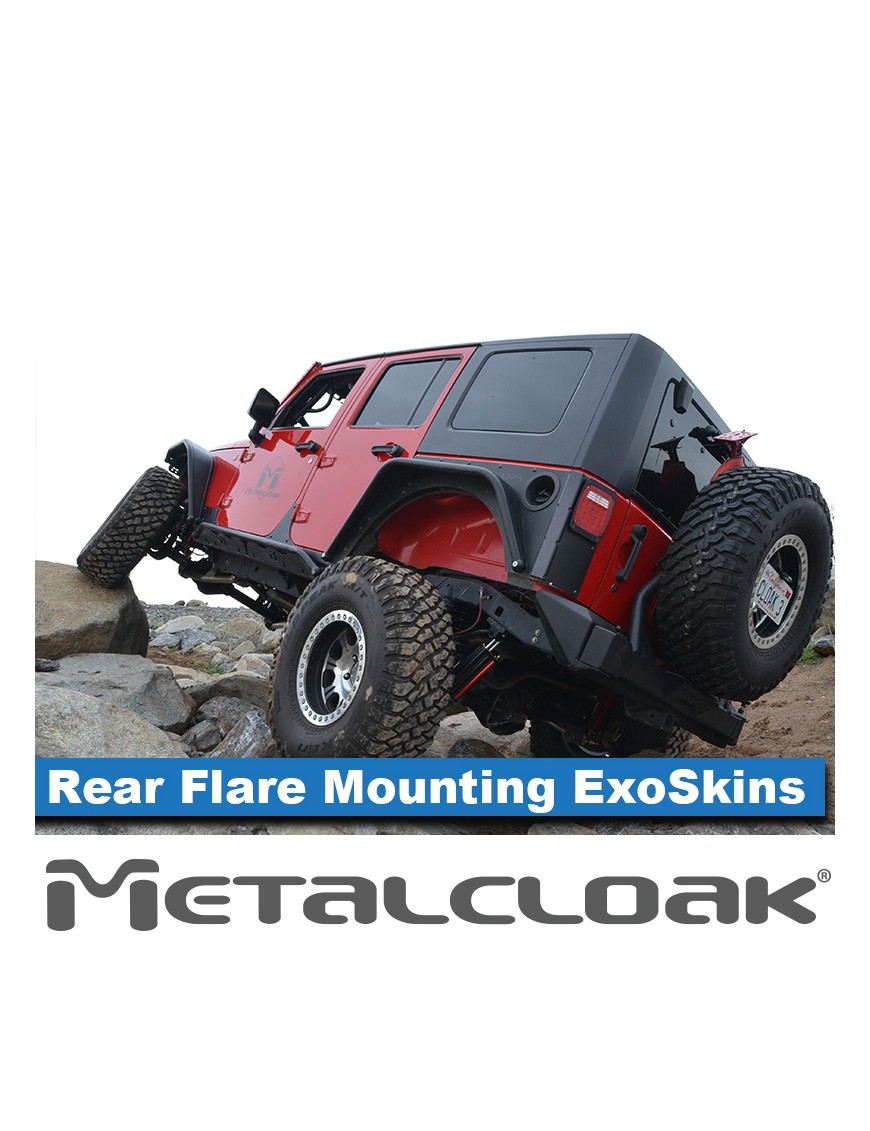ExoSkin tylny z mocowaniem poszerzen Overline Jeep Wrangler JK 4D MetalCloak