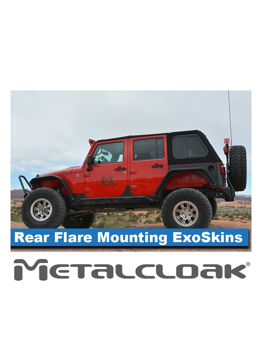 ExoSkin tylny z mocowaniem poszerzen Overline Jeep Wrangler JK 4D MetalCloak