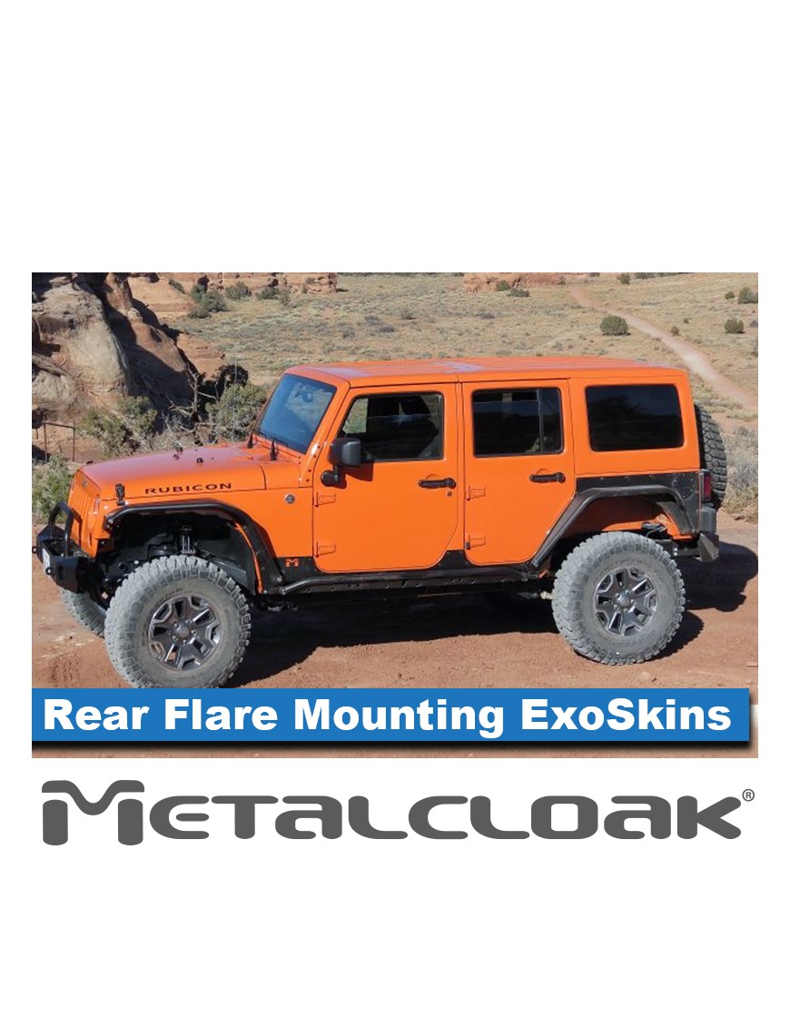 ExoSkin tylny z mocowaniem poszerzen Overline Jeep Wrangler JK 4D MetalCloak