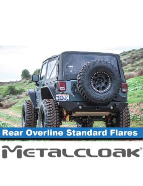Poszerzenia tylne Overline szybkozlaczne standard 6 cali Jeep Wrangler JK MetalCloak