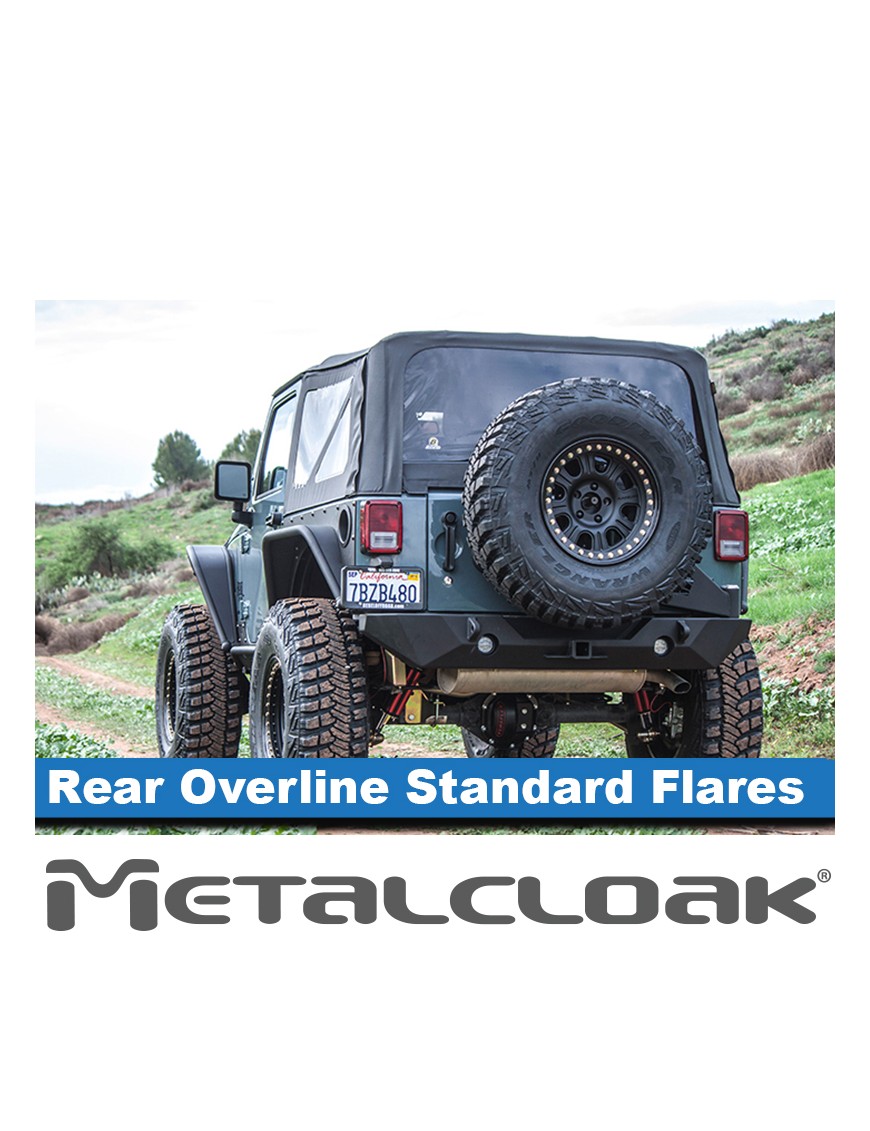 Poszerzenia tylne Overline szybkozlaczne standard 6 cali Jeep Wrangler JK MetalCloak