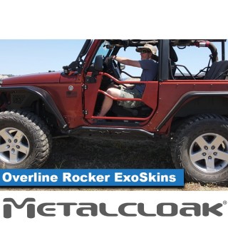 Nakladki progowe ExoSkin Overline stal Jeep Wrangler JK 2-drzwiowy MetalCloak - ujęcie 2