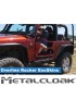 Nakladki progowe ExoSkin Overline stal Jeep Wrangler JK 2-drzwiowy MetalCloak