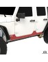 Nakladki progowe ExoSkin Overline stal Jeep Wrangler JK Unlimited 4-drzwiowy MetalCloak