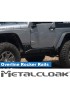 Progi rurowe rock slidery Overline Jeep Wrangler JK 2-drzwiowy MetalCloak