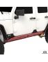 Progi rurowe rock slidery Overline Jeep Wrangler JK Unlimited 4-drzwiowy MetalCloak