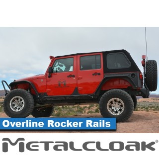 Progi rurowe rock slidery Overline Jeep Wrangler JK Unlimited 4-drzwiowy MetalCloak - ujęcie 2