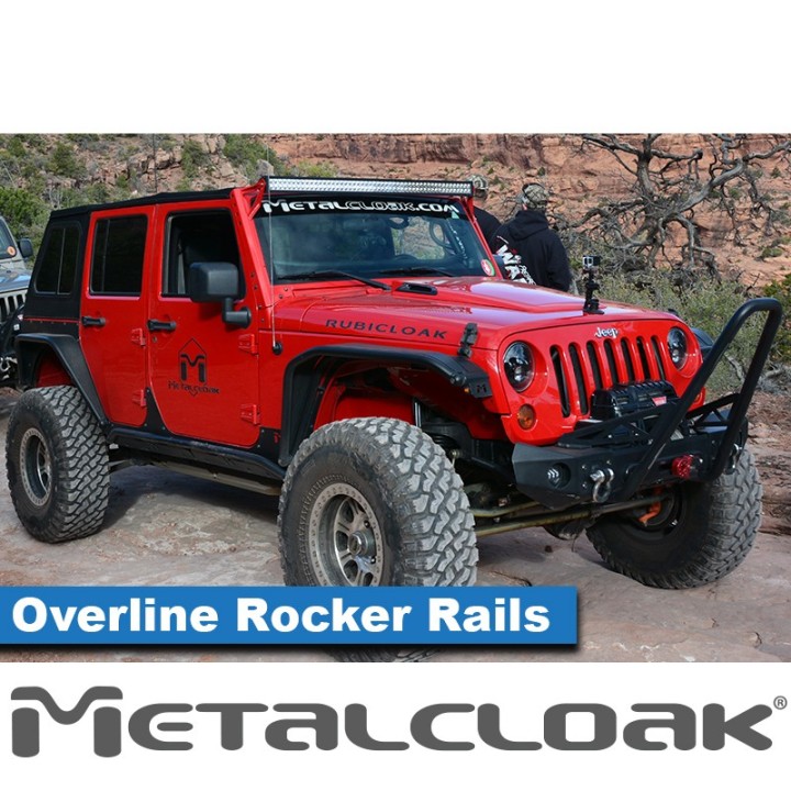 Progi rurowe rock slidery Overline Jeep Wrangler JK Unlimited 4-drzwiowy MetalCloak - ujęcie 4