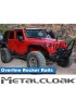 Progi rurowe rock slidery Overline Jeep Wrangler JK Unlimited 4-drzwiowy MetalCloak
