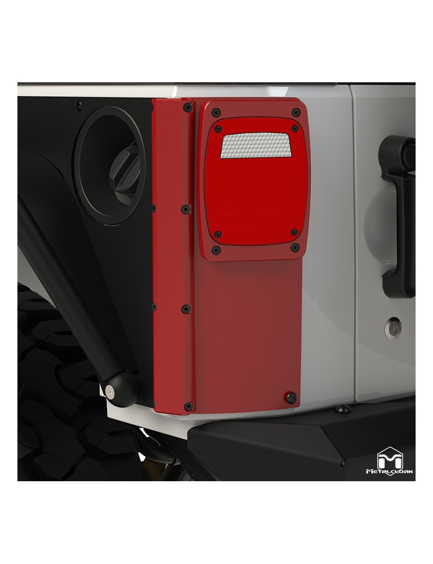 ExoCorner narozniki tylne z lampami LED obudowa aluminiowa Jeep Wrangler JK JKU MetalCloak