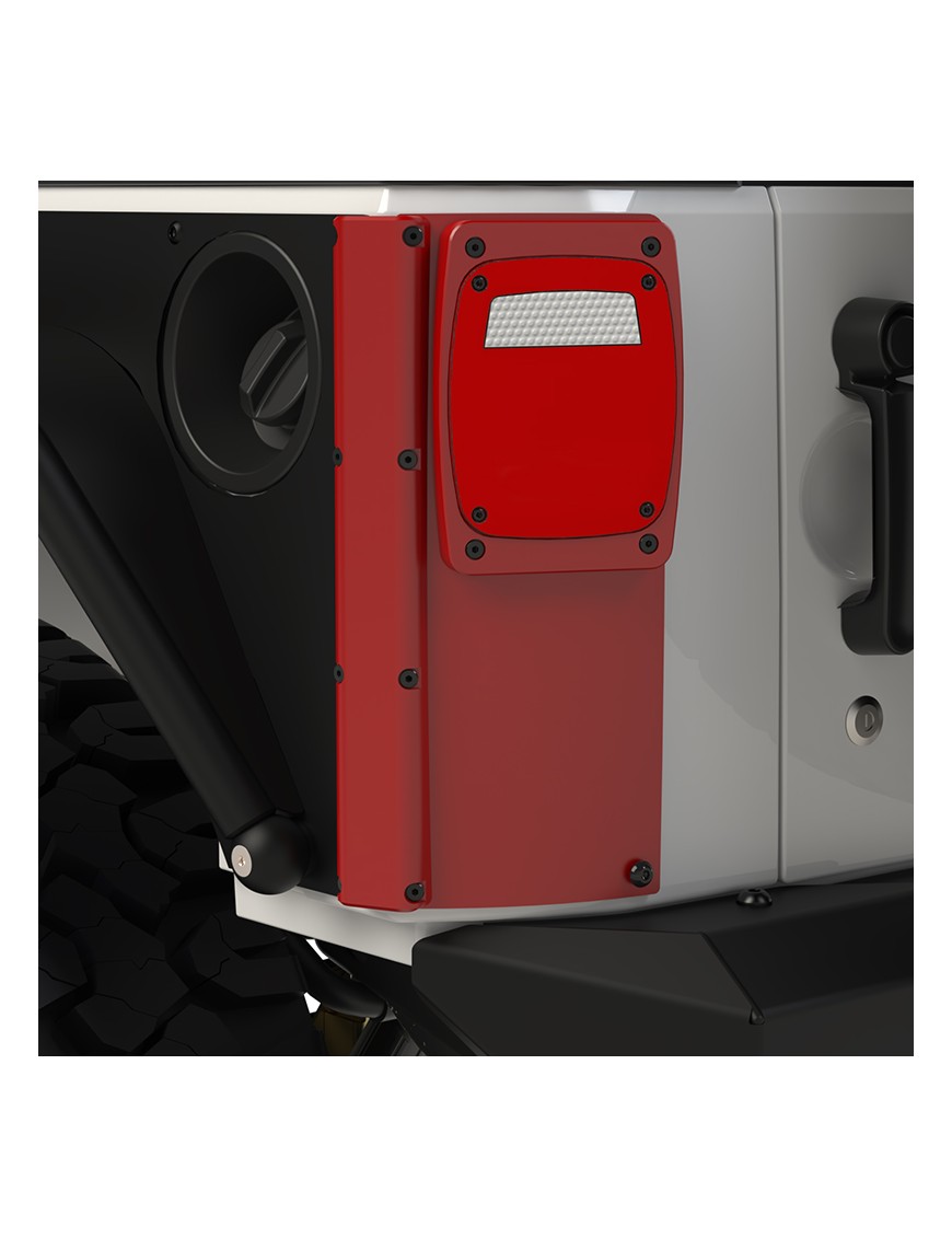 ExoCorner narozniki tylne z lampami LED obudowa aluminiowa Jeep Wrangler JK JKU MetalCloak