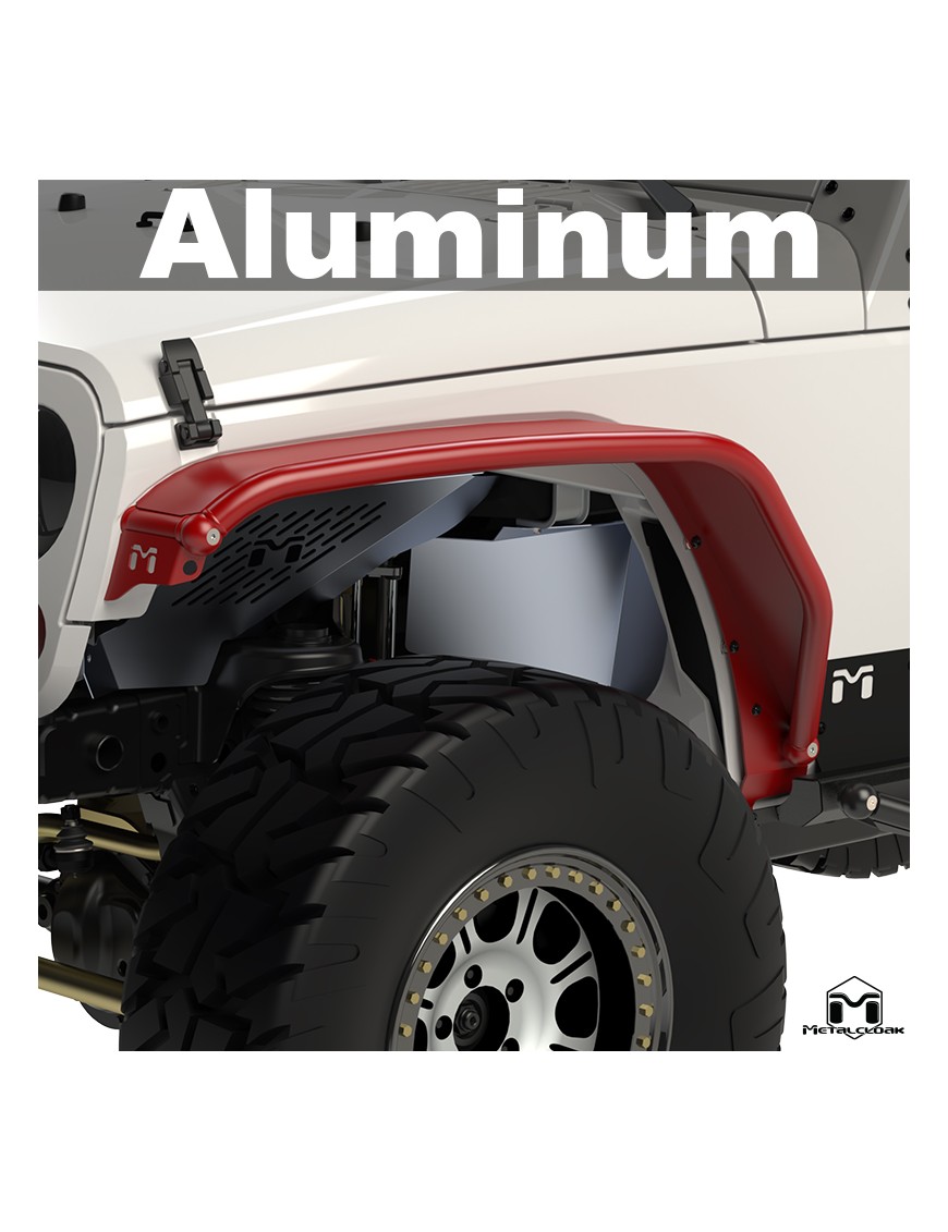 Nadkola rurowe przednie Overland ALUMINIOWE Jeep Wrangler JK JKU MetalCloak