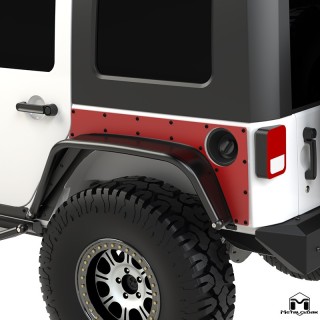 Extended ExoSkin plyty tylnego naroznika Jeep Wrangler JK Unlimited 4-drzwiowy MetalCloak