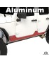 Nakladki progowe ExoSkin Overland ALUMINIUM Jeep Wrangler JK Unlimited 4-drzwiowy MetalCloak