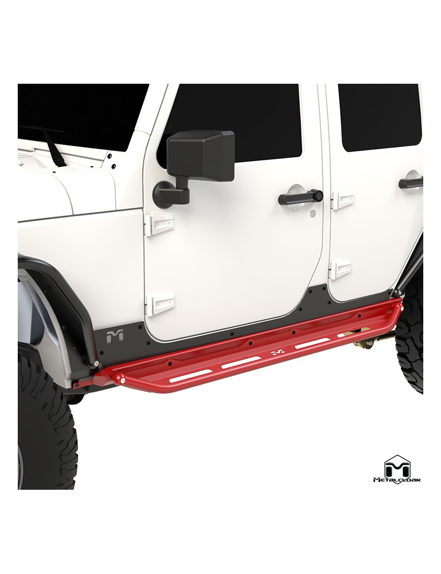 Komplet baza progowa i stopnie Flip Step Overland Jeep Wrangler JK Unlimited 4-drzwiowy MetalCloak