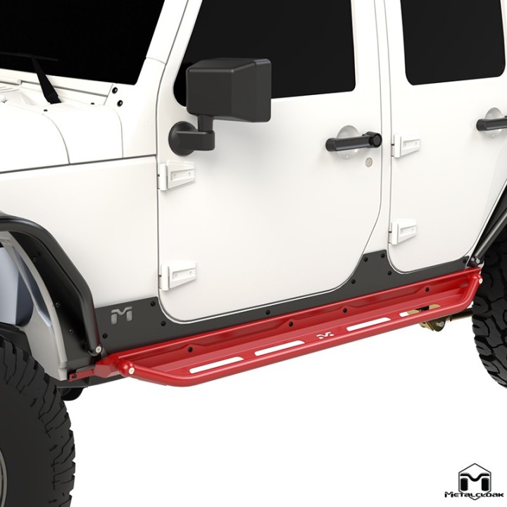 Komplet baza progowa i stopnie Flip Step Overland Jeep Wrangler JK Unlimited 4-drzwiowy MetalCloak
