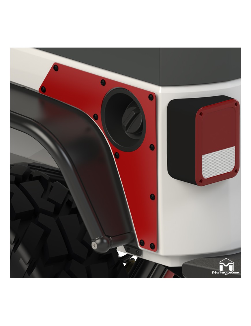 Tylne plyty ExoSkin Jeep Wrangler JK 2-drzwiowy MetalCloak