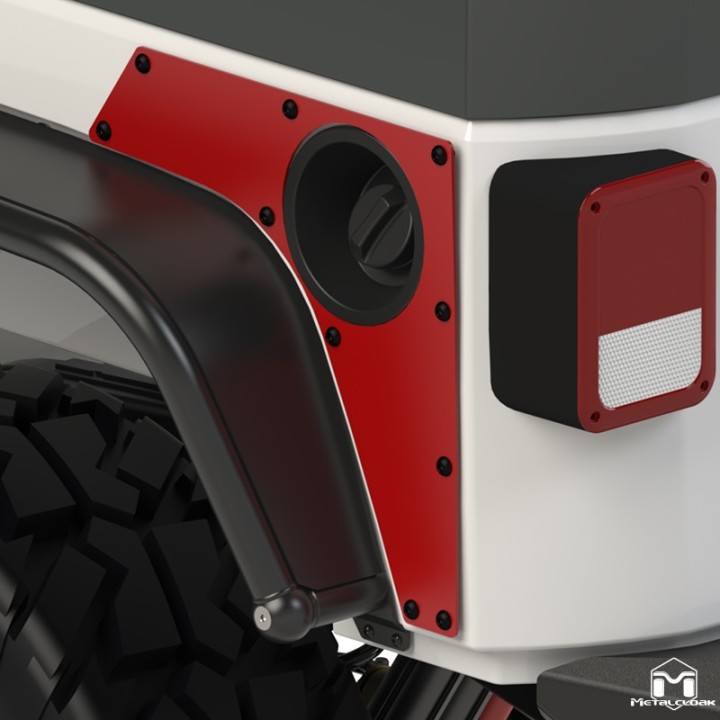 Tylne plyty ExoSkin Jeep Wrangler JK 2-drzwiowy MetalCloak