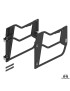 Drzwi rurowe przednie Open Frame aluminium czarny proszek Jeep Wrangler JK JKU MetalCloak