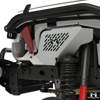 Wsporniki wzmacniajace blotnik do grilla para czarny proszek Jeep Wrangler JK MetalCloak