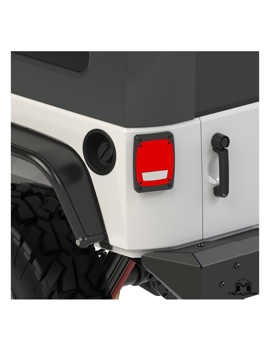 Lampy tylne LED Lo-Profile obudowa aluminiowa anodowana Jeep Wrangler JK MetalCloak